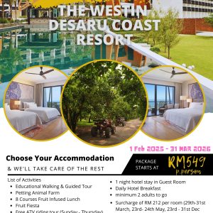 2D Stay & Play @ The Westin Desaru Coast Resort Package